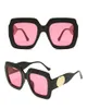 Роскошные дизайнерские квадратные солнцезащитные очки Дизайнерские солнцезащитные очки Высококачественные очки Женщины Мужчины Очки Женские солнцезащитные очки UV400 линзы Унисекс Wit255Y