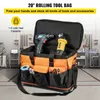 Tool Bag VEVOR Rolling Tool Bag Trolley Large Capacity Electrician Woodworking Tools Storage Bag Organizer Tote Professional Hardware 231122