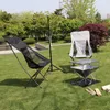 Mobili da campeggio Sedia da campeggio Moon Chair Ultraleggera in alluminio pieghevole portatile per il tempo libero Oxford Pesca BBQ Self-drive Beach