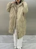 Kadın Trençkotları Kış Ceket Aşağı Ceket 2023 Koreli Sıradan İnce Fit Banliyö Gevşek Olan Orta Uzunluk Kalınlaştırılmış Giysiler