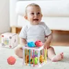 Nya nya färgglada formblock Sortering Game Baby Montessori Learning Educational Toys for Children Bebe Birth Inny 0 12 månaders gåva