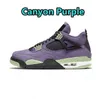 New Jumpman 4s Basketballschuhe Canyon Purple Zen Master Wild Things Infrared Fired Red Thunder Canvas Black Cat DIY White Oreo University