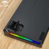 Leaven K620 Kabelgebundene mechanische Tastatur 61 Tasten RGB Lichter Grüne Achse eSports Gaming Office Persönlichkeit Taste Computerzubehör 231221