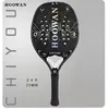 Tennis Rackets HOOWAN 24K Carbono Brazing Beach Racket Macio EVA Preto Rough Surface 20MM Contorno Bem Equilibrado Bola De Picles 231122