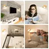 Wall Lamp Design Modern Style Lamps Study Bedroom LED Light 360-degree Adjustable Room 3 Brightness Lights