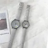 손목 시계 패션 라운드 쿼츠 꽃 패턴 다이얼 캐주얼 스포츠 손목 시계 가죽 스트랩 세련된 방수 손목 시계 커플
