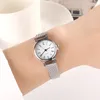 Relógios de pulso feminino pulseira de prata relógios pequenas mulheres relógio de pulso moda relógio relogio feminino