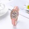 Bilek saatleri 004 moda şarap fıçısı numarası tam matkap kız bayanlar izle kuvars kemer saatler kadınlar için toptan satış montres femmes