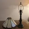 Bordslampor tiffany lampa minimalism konst hem dekoration medelhav inomhus belysning sovrum skrivbord ljus färgade glas led fixturer