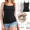 Damesjaberse vrouwen shapewear slanke bovenste bra cami tanktop met ingebouwde body shaper ondergoed ondergoed slankvest corset