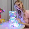 Led Rave Toy Novelties Christmas Gift Luminous Teddy Bear Iridescent Holographic Plastics Romantic Valentine'S Day Birthday Girl 231123