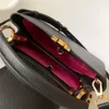 Leather bags mirror quality presbyopia handbags Palladium decoration crossbody bag portable women's handbag Shoulder Bags