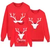 Family Matching Outfits 2024 Christmas Family Matching Outfits Mother Kids Xmas Deer Sweatshirt Autumn Winter Clothes Father Mom Boy Girl Hoodies Look 231123