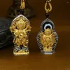 Pendant Necklaces QN Silver Color 2023 Six Eyed Celestial Bead Buddha Tibet Transit Men's And Women's Jewelry