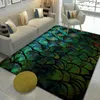 Carpets 3D modern simple printed feather carpet living room full floor mat bedroom bed blanket study table and chair mat