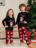 Passende Familien-Outfits, Weihnachten, passende Familien-Outfits, Pyjamas, Kleidungssets, Hirschmuster, Mutter, Kinder, Tochter, Weihnachten, Familien-Look, Nachtwäsche, Pyjamas 231123