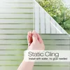 Window Stickers Frosted Privacy Film Static Cling Decorative Glass Sticker Non Adhesive For Home Office Stripe