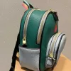 Rucksäcke für Damen, Mini-Rucksack, Tasche, Geldbörse, Modedesigner-Rucksack, Luxus-Taschen, niedlicher Druck, Farbe Mathing, Leder-Büchertaschen, Schultasche