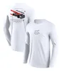 T-shirt à manches courtes pour hommes, uniforme d'équipe de course automobile F1, décontracté, été 2023