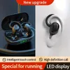 hung Sports Ear Outdoor Headphones Réduction du bruit pour la course à pied Fiess Cycling Téléphones mobiles Touch Control Bouchons d'oreilles sans fil