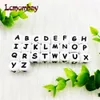 Beißringe Spielzeug 200 Stück Silikonperlen 10 mm englisches Alphabet Baby sensorische Lebensmittelqualität DIY Beißstäbchen Zähne 231122