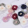 その他のファッションアクセサリー10pcs 4cm chrysanthemum flowers head head silk for home wedding diy diy hairpin corsage craftアクセサリJ230422