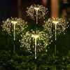 Solar Fireworks Lamp Garden Courtyard Decoration Dandelion Outdoor Waterproof Lawn Plug-in
