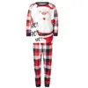 Familjmatchande kläder Merry Xmas Parent-Children Clothing Snowman Deer Print Mamma Dotter Dad Son Christmas Pyjamas Soft Sleepwear Year Clothes 231123