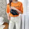 Sapatos de vestido moda mulheres sacos cintura saco sólido pu couro metal corrente soma por banda fanny pack bananka satchel cinto de barriga 231123