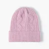Beanie Skull Caps Autumn and Winter Thickened Warm Knitted Pile Hat Outdoor Wool White Hair Cold Hat Fashion Women's Wool Hat