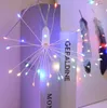 Lâmpada de fumaça decorativa caixa de célula solar luz de cortina de dente de leão
