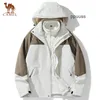 Camel Arcterys Jackets Designer Coats Windproof and Waterproof outdoor sports clothing Charge Coat for Men Women Couples Autumn Winter Plush Hood Detachable Windp
