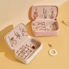 Sieradenzakken Voltabox 2023 Mini Portable Travel Storage Box Leather Earring Organizer ketting