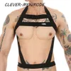 Arnés Sexy BDSM para hombre, lencería, cinturón cruzado, chaleco sexual, cuerpo exótico, Mankini, fetiche, Sissy Bikin