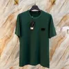 T-shirt de bordados de etiqueta de metal massel de camiseta de camiseta de camiseta redonda pólo de pólo de verão curto tshirts homens homens pulôver moletons 4xl 5xl