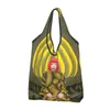 Сумки для покупок на заказ Yayoi Kusama, сумка в виде тыквы, женская портативная большая вместительная продуктовая сумка-тоут с абстрактным искусством