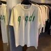 Womens Designer T Shirt High Edition Summer Lightning Green Gedrukte mouw T-shirt Loose ontspannen unisex T-shirt