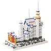 Fournitures de jouets de noël château en pierre de cygne Schloss Neuschwanstein ensemble créatif ville bricolage modèle blocs de construction briques jouets pour enfants cadeau adulte 231129