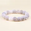 Brin 6mm 8mm 10mm naturel fissure patiné pierre Bracelet charme hommes Chakra perles Bracelets Bracelets pour femmes bijoux extensibles