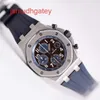 AP Swiss Luxury Watch Royal Oak Offshore 26470st Mens Watch Precision Steel Coffee Plate Automatic Machinery Swiss Famous Watch Clock Luxury Sports Watch Full Set Di