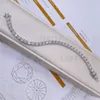 High Quality 5mm Hip Hop 18k Gold Plating Iced Diamond Necklace Bling Moissanite Diamond Tennis Chain Necklace