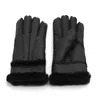 Gants sans doigts MOONBIFFY femmes 100 peau de mouton hiver hommes véritable cachemire véritable fourrure en cuir chaud dames doigt complet mitaine 231122