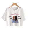 Women's T Shirts Greys Anatomy Shirt Women You're My Person Harajuku Ullzang T-shirts Cartoon Fashion Crop Tops Tee Korean Tshirt Female