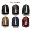 Vestes pour hommes manteau hommes Moto vêtements d'extérieur rétro cavalier coupe ajustée printemps col montant élégant hiver Biker manteaux Zip marque