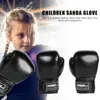 スポーツグローブ2PCS Muay Thai Competition Glove Pu Leather Sponging Boxing TrainingMitts Professional Breseable for Childs 231122