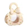 Cadeau cadeau 1pc mignon boîte-cadeau sac à main dot bonbons baby shower de mariage bonbons boîte chocolat papier emballage fournitures d'emballage 231123