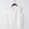 Ethnic Clothing Traditional Chinese For Men Top Vest Tang Suit Cotton Linen Solid Sleeveless China Style Fashion Shirt Plus M-4XL