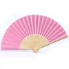 Hand Holding Fani Bamboo Folding Fani wielokolorowe ręczne fan japońskiego chińskiego fanem DIY Decoration Wedding Party Summer