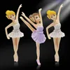 Mini Ballerina Girls Resin Resin Crafts Girl Micro Landscape Fairy Garden حلية 3D ملحقات البيت المصغرة 3D