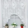 Gardin vit ren spets kort koreansk stil tyll halv gardiner kök skåp dörr café sovrum fönster draperar heminredning